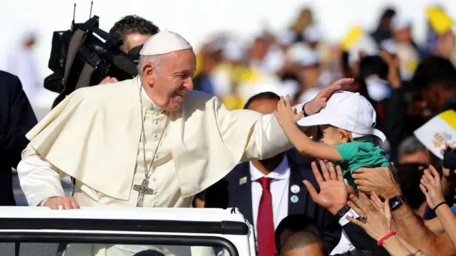 هذه اول زيارة لرأس الكنيسة الكاثوليكية الى دولة خليجية