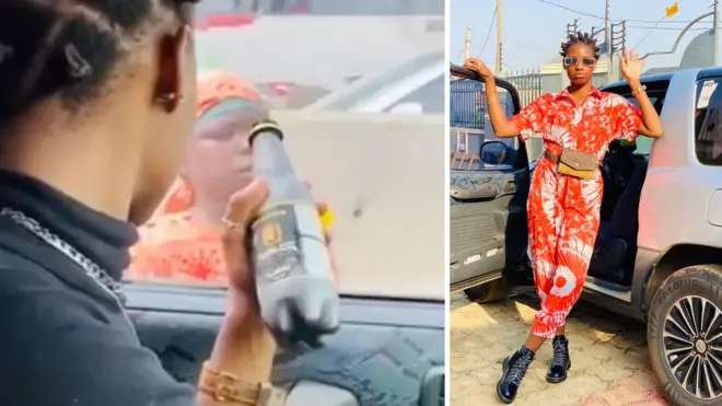 Motara wit di child beggar