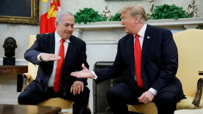 Trump y Netanyahu.