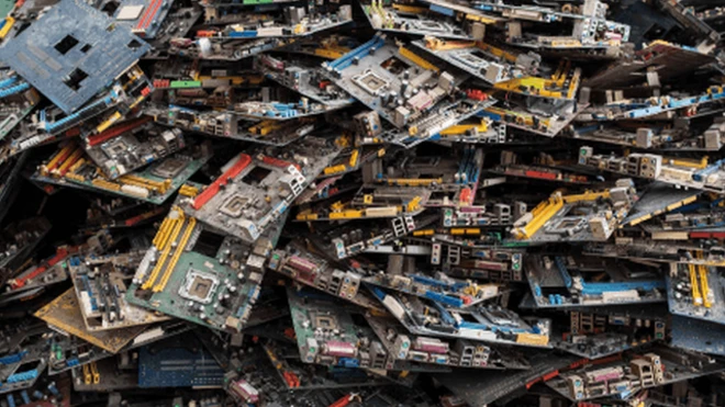 Graphic containing the main statistics on e-waste