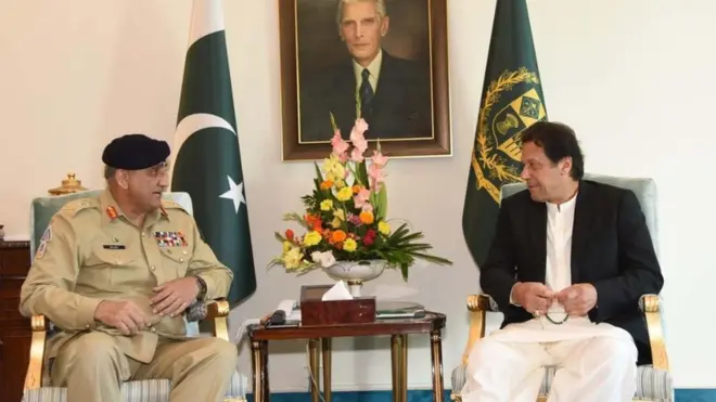 آرمی چیف قمر جاوید باجوہ اور وزیر اعظم عمران خان(فائل فوٹو)