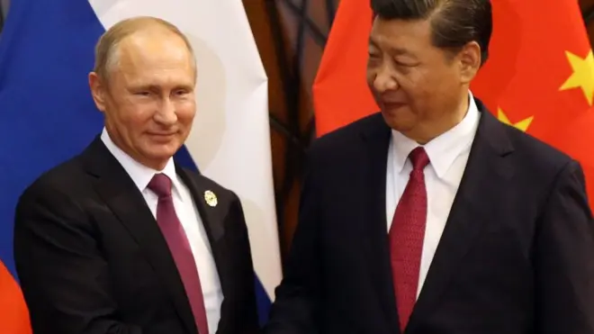 প্রেসিডেন্ট পুতিন ও প্রেসিডেন্ট শি