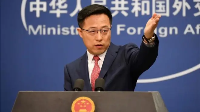 The fake image posted by Chinese foreign ministry spokesman Lijian Zhao has triggered a new bitter row
