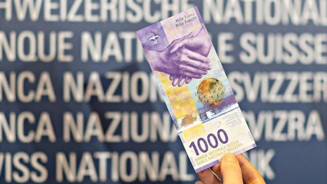 El billete de 1.000 francos