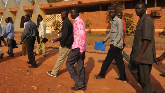 Les étudiants tchadiens lors d'une rencontre à l'Université de Bangui