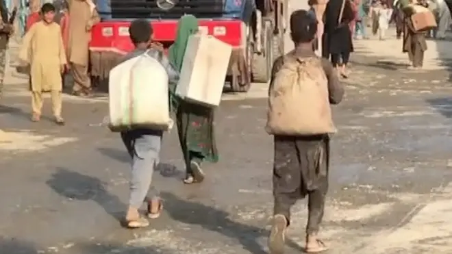 Афганские дети-контрабандисты