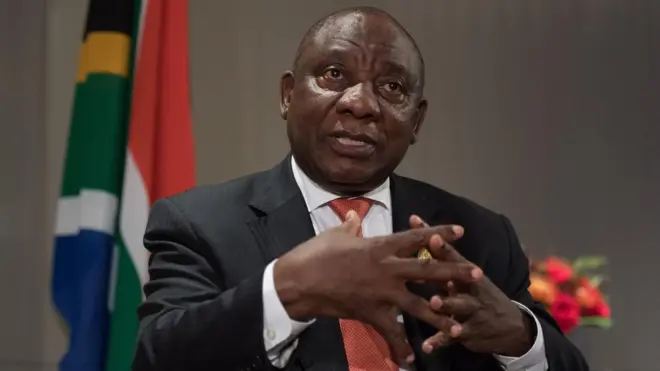 Le président sud-africain Cyril Ramaphosa