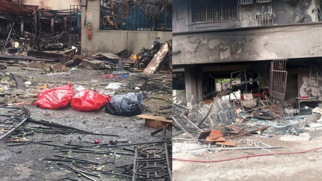 Dúkìá sòfò níbi ti iná ti ṣẹyọ lágbàgbè Sheraton ni Ikeja-LASEMA