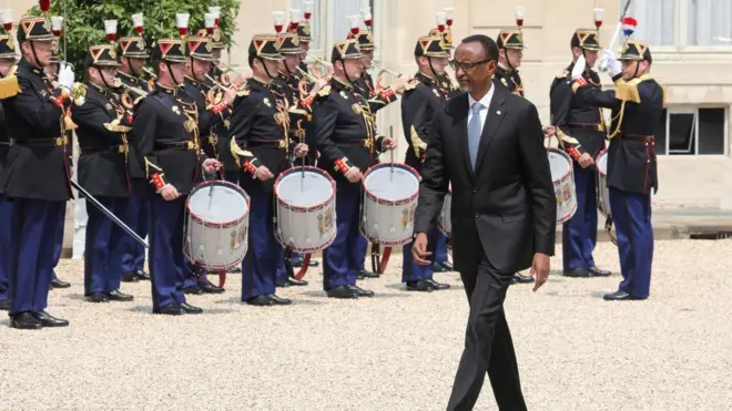 Nta tangazo ritanzwe ku mugaragaro rirasohoka ku bijanye n'ivyazinduye Prezida Kagame mu Bufaransa