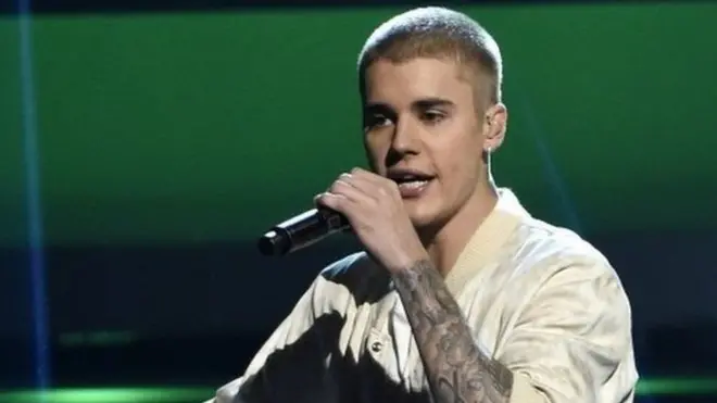 جسٹن بیبر ایک کنسرٹ میں