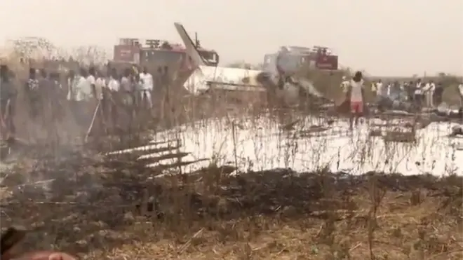 Scene of plane crash