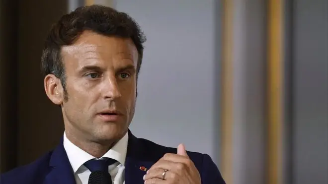 Mr Macron told French regional media that Russia's leader had "isolated himself"