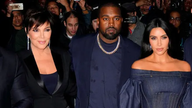 Kris Jenner, Kanye West and Kim Kardashian-West
