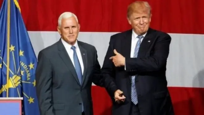 دونالد ترامپ و مایک پنس