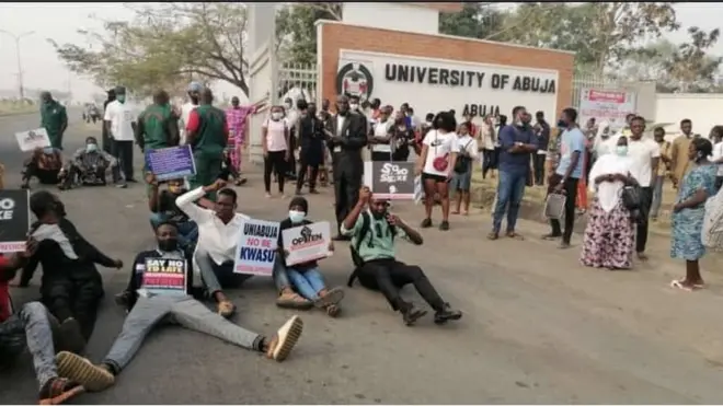 UniAbuja students protest: