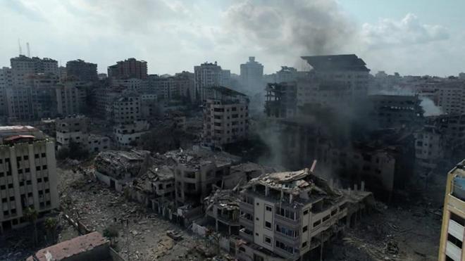 Масштабы разрушений в Газе.