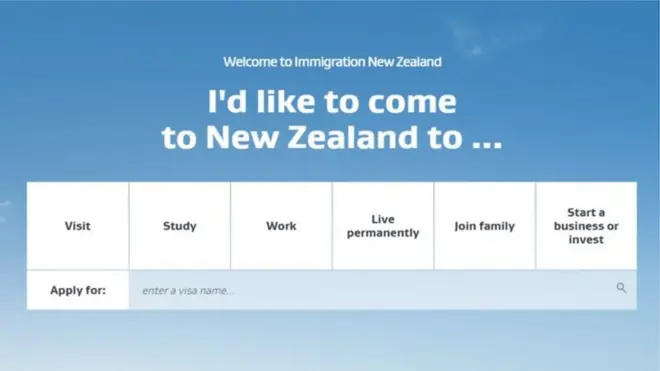 Immigration New Zeland sitesi