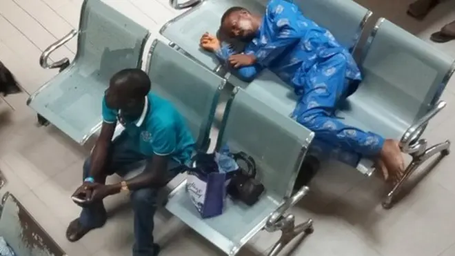 Patients waiting at Randell General Hospital