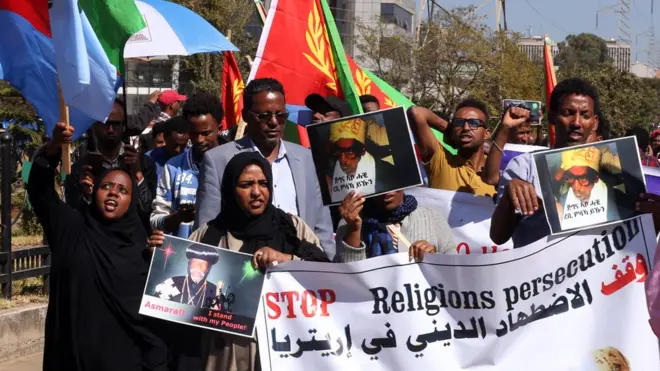 ኤርትራዉያን ኣብ ሰላማዊ ሰልፊ