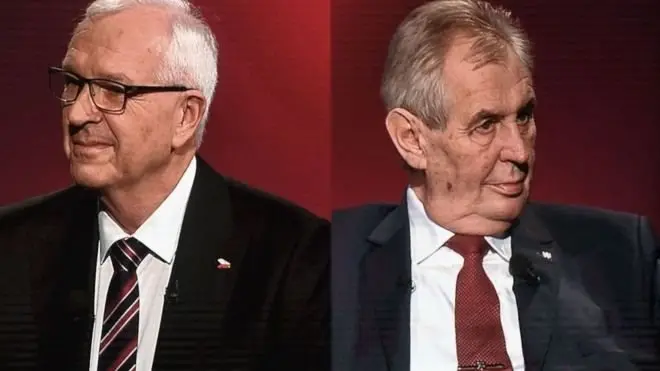 Їржі Драгош (ліворуч) та Мілош Земан