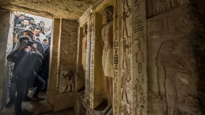 Журналістам показали усипальню, яка, за словами експертів, зберіглася в неймовірно хорошому стані