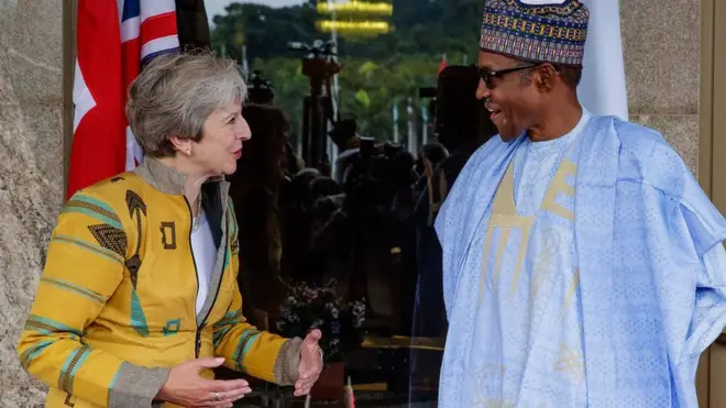 For social media, na madam May ankara jacket pipo dey cut eye