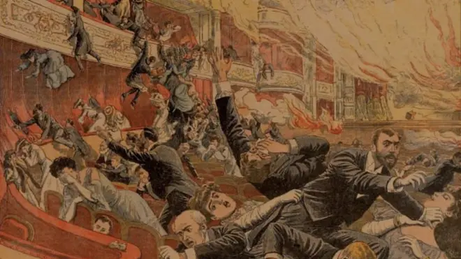 شکاگو کے آئروکوئس تھیٹر میں آگ لگنے کا واقعہ