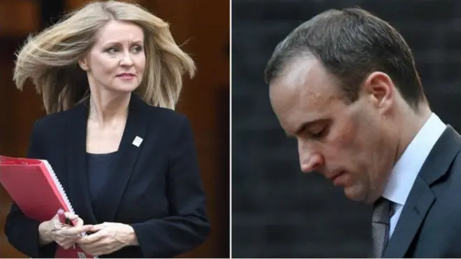 ڈومینک راب اور ایستھر میکووے