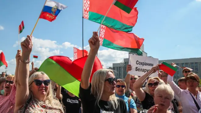 Акція на підтримку Лукашенка