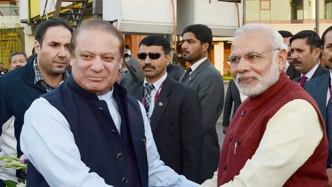 नरेंद्र मोदी और नवाज़ शरीफ़