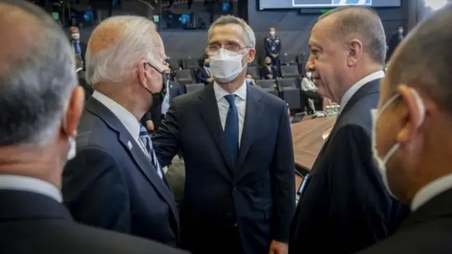 Intii uu socday kulankii Biden iyo Erdogan bishii Juun 14,keedii intii lagu gudajiray shirkii NATO,