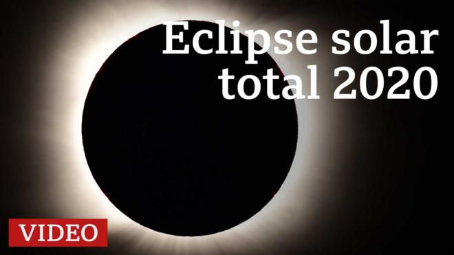 Así fue el eclipse solar total del 14 diciembre 2020