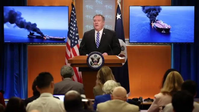 بومبيو يعرض فيديو البنتاغون