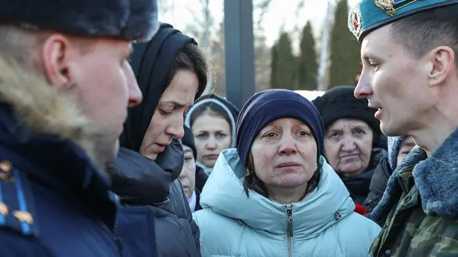 یوکرین میں مارے جانے والے ایک سارجنٹ کی آخری رسومات گزشتہ ہفتے ماسکو میں ادا کی گئیں