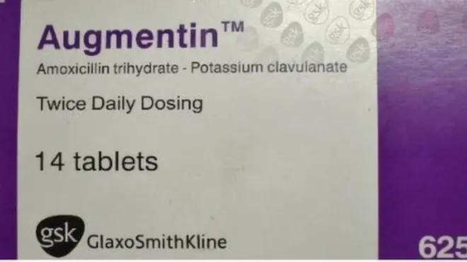 Pichani ni dawa halisi za Augumentin, nchini Kenya na Uganda kumeripotiwa dawa feki zinazokopi jina la Augumentin.