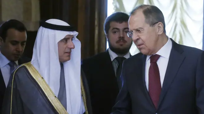 لافروف والجبير في موسكو