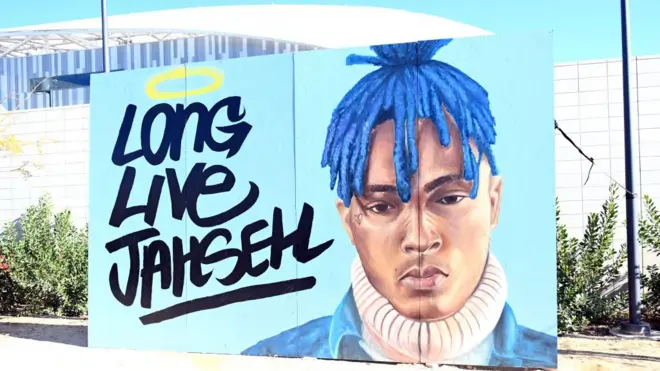 Mural of rapper XXXTentacion that reads "Long Live Jahseh".