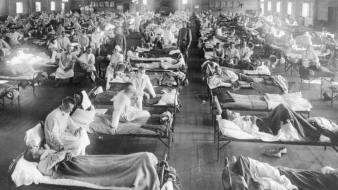 Report believe say di 1918 flu pandemic infect third of di population worldwide