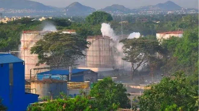 આંધ્ર પ્રદેશમાં ગૅસ-લીકેજ