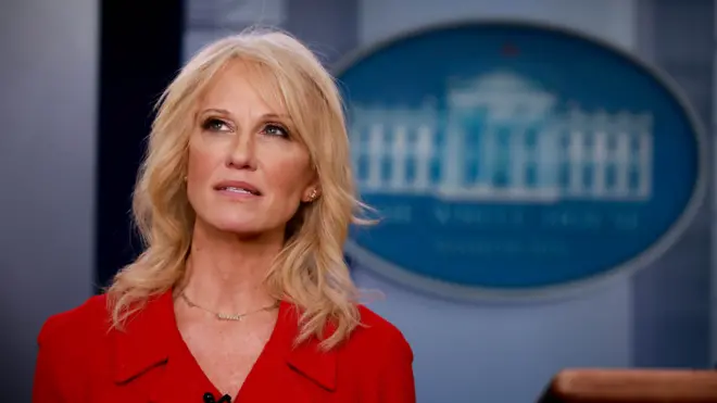 凯莉安妮·康威（Kellyanne Conway）在白宫主持记者会（24/1/2020）