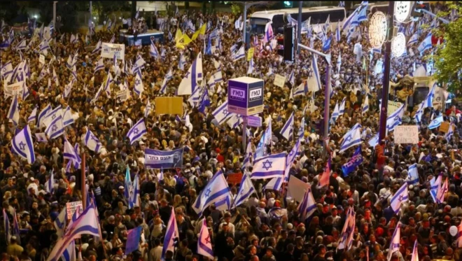 इसराइल में विरोध प्रदर्शन
