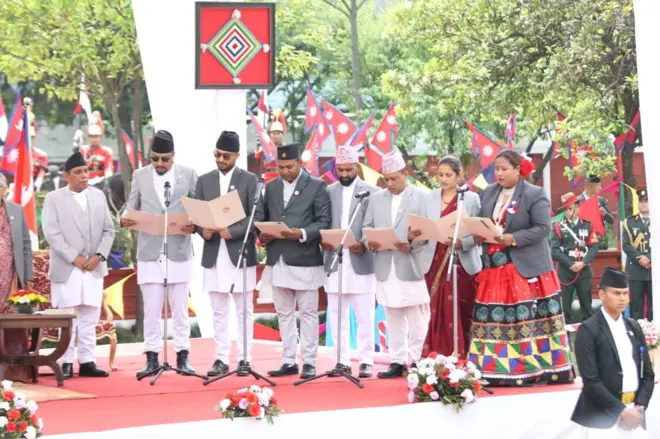 नवनियुक्त मन्त्रीहरूको शपथग्रहण कार्यक्रम