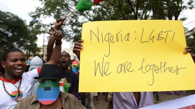 Кенийские геи протестуют против закона, подписанного нигерийским президентом Гудлаком Джонатаном