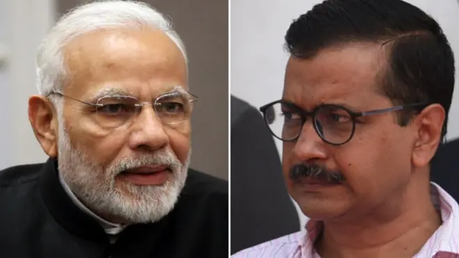 नरेंद्र मोदी आणि अरविंद केजरीवाल