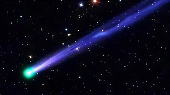 Así se vio el cometa 45P cuando pasó por el punto más cercano a la Tierra en 2011.