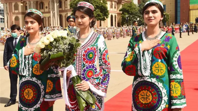 Тожикистонда Ўзбекистон президентини кутиб олиш маросими