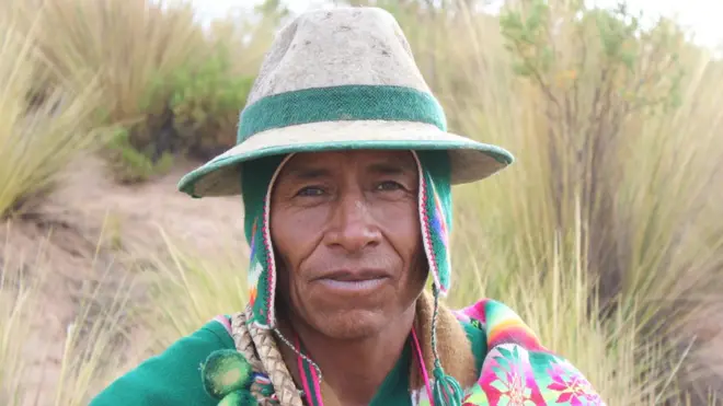 Con su Walipini Gabriel Condo ha podido mejorar la dieta de sus cinco hijos.