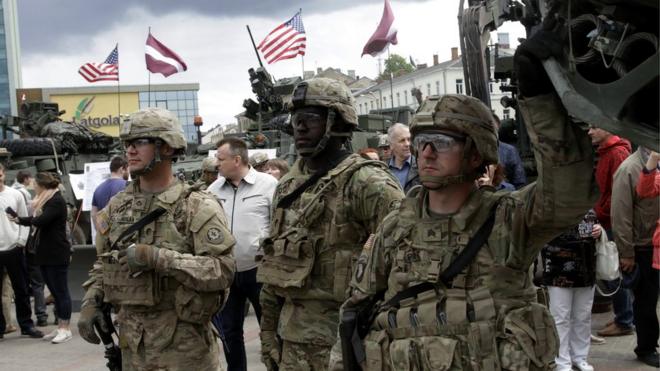 Американские военные в Латвии