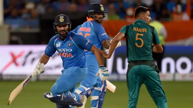 انڈین کپتان روہت شرما نے جارحانہ بیٹنگ کی۔