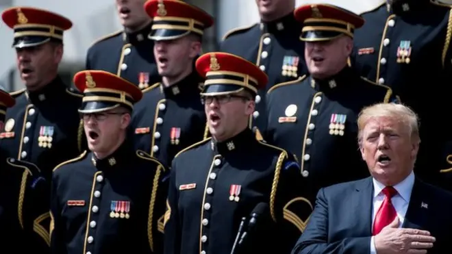 "God Bless America" fue interpretada en un acto patriótico organizado en junio en la Casa Blanca.